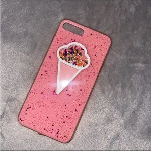 FREE‼️iPhone 8/7 PLUS Pink Case  with 3D ice cream